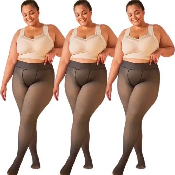 Meia calça forrada translúcida peluciada super quente 75 a 105 kilos 