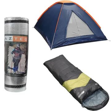 Kit basico para camping Isolante termico Reflex Barraca Panda NTK Saco de Dormir Viper