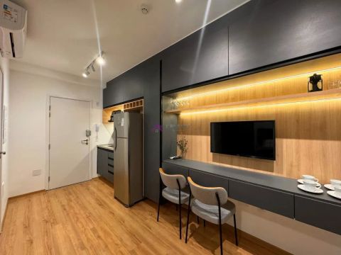 Studio novo de 27m² totalmente equipado para locação no Ipiranga