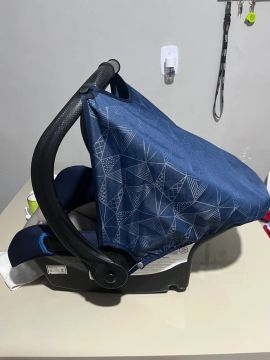 Bebê Conforto para Recém-Nascido - Azul com Estampa