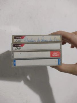Fitas k7 com capa e estojo 4 unidades