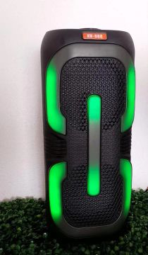  Caixa de Som via Bluetooth com 2 alto falantes e Led  