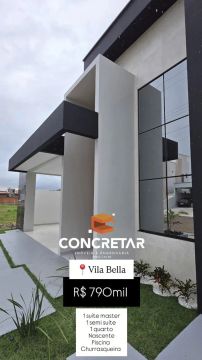 Vendo casa 2 suítes e 1 quarto Vila Bella zona oeste Duca Serra