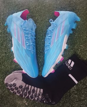 Chuteiras Adidas Campo N41 + Meia Adidas Antiderrapante 
