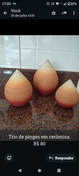 Pingos de cerâmica 