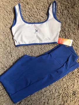 Conjunto Top e Legging Fitness - Azul