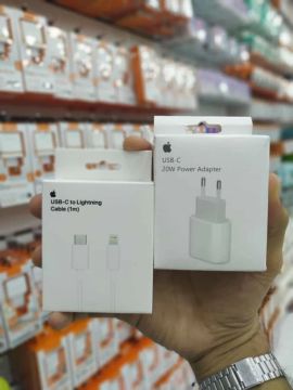 Fonte USB-C (20w) e Cabo para iPhone