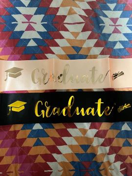 Duas Faixas para graduação festa formatura