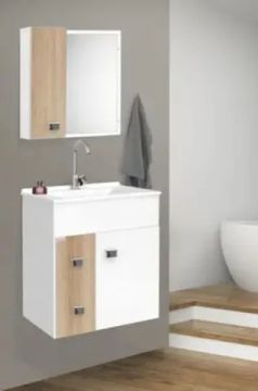 Gabinete para banheiro instalado 