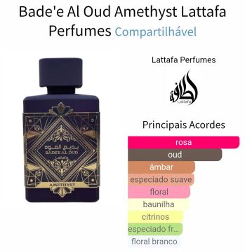 Perfume Lattafa Bade'e Al Oud Amethyst - 100ml
