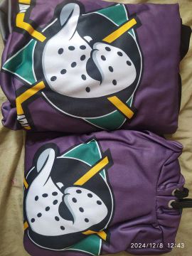 Moletom Novo Super ducks rockey Roxa G,GG