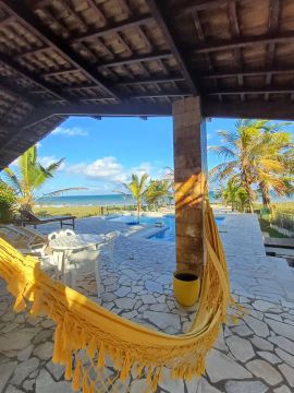 Casa Temporada com Piscina Pé na Areia 