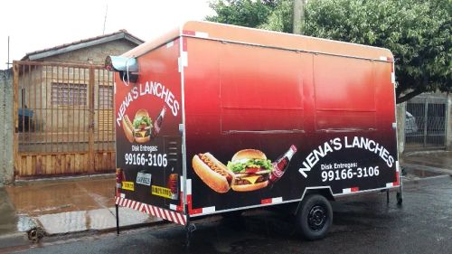 Lanchonete Móvel Trailer Lanches Treiler Lanche Food