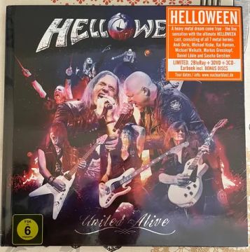 CD DVD BLU RAY - HELLOWEEN UNITED ALIVE EARBOOK