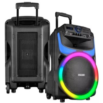 Caixa de Som Portátil Pulse com Bluetooth e Luzes LED