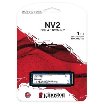 SSD 1TB M2 Kingston NV2 NVMe - SNV2S - novo, loja.