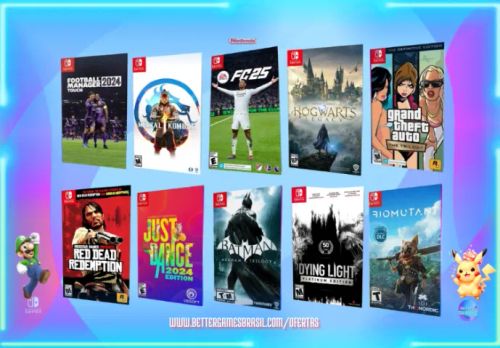 Mortal Kombat . FC 25 . GTA . Fifa . Legado Batman . Football Red Dead Just Dance Nintendo