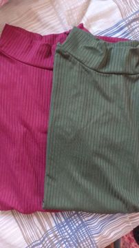 Blusas de Malha - Verde e Vermelha