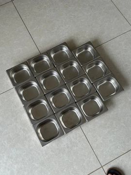 Cubas Gastronômicas em Aço Inox 1/6 6,5 cm