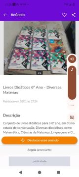 Livros Didáticos 6º Ano - Diversas Matérias