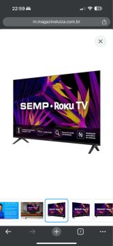 TV SEMP Roku 32 polegadas NOVA