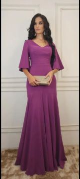 Vestido Longo Roxo - Festa, Casamento, Formatura
