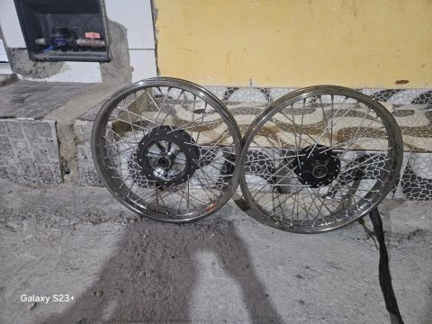 Rodas de raiadas raios inox 