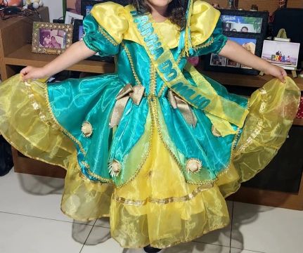 Vestido de Festa Infantil - Rainha do Milho