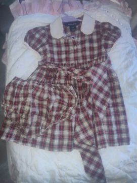 Vestido xadrez Ralph Lauren 