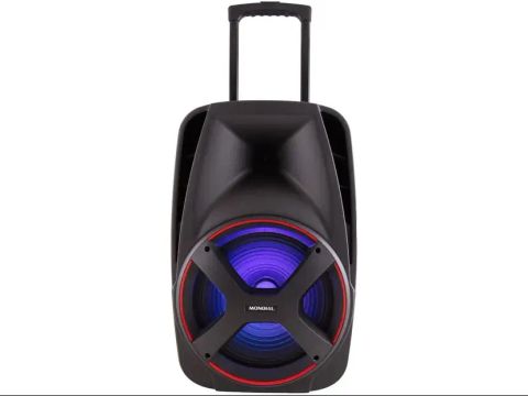 Caixa Amplificada Mondial CM 550 Bluetooth 550W Preta - Bivolt