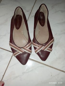Sapatos Femininos Marrom da Couro café,tamanho 37