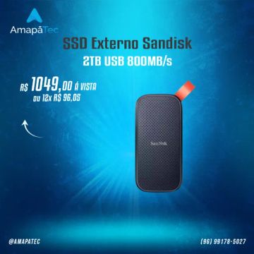 Hd Externo Portátil SanDisk  2TB 