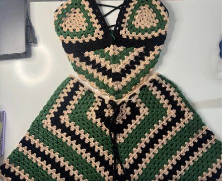 Conjunto crochê 