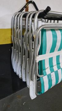 Cadeiras Dobráveis de Alumínio -  Conjunto de 7