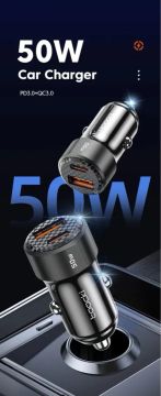 Carregador veicular 50w turbo
