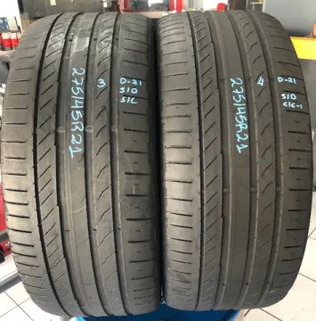 Kit 02 Pneus 275/45r21 Continental Sportcontac 5 110y(usado) 3/4