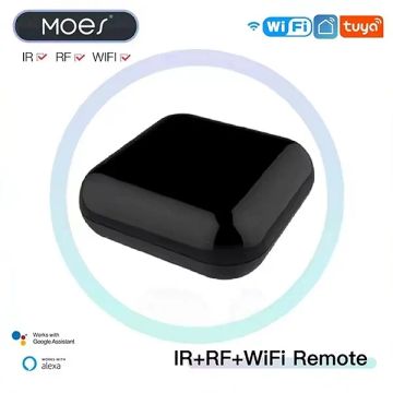 Controle Remoto Infravermelho Inteligente IR + RF Wi-Fi Compatível com Alexa, Google Home