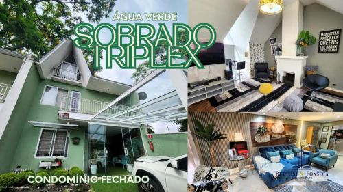 Sobrado Triplex com 3 Quartos no Água Verde, em Condomínio