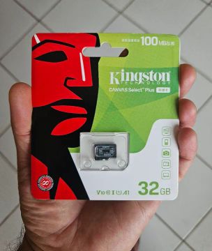 Cartão de memoria Kingston Canvas Select Plus 32GB 64GB 128GB V10 U1 A1 - 100MB/s