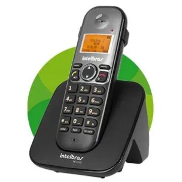 Telefone sem fio Intelbras  Modelo TS 5120 Preto/Prata