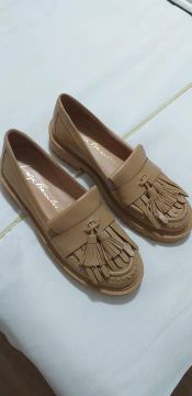 Sapato Mocassim Bege