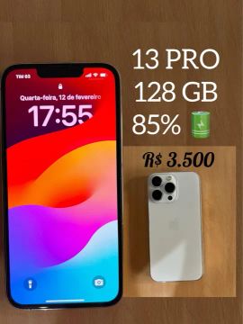 iPhone 13 Pro 128GB - 85% de bateria