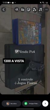 PS4 SLIM 500gb COM JOGOS