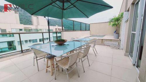 Cobertura com 3 dormitórios para alugar, 140 m² por R$ 7.636,67/mês - Recreio dos Bandeira