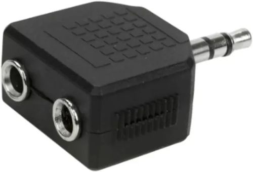 Adaptador duplicador P2 Macho para 2 P2 fêmea de áudio 