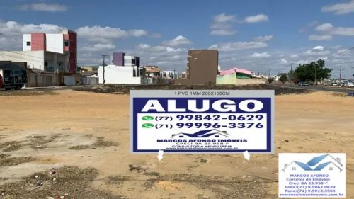 Alugamos lotes com área total de 2.160,00m² na Av. Juracy Magalhães em Conquista 