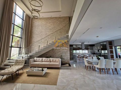 Sobrado Alto Padrão, com 4 suítes, 427 m² - Condomínio Caribe Residence - Palmas/TO