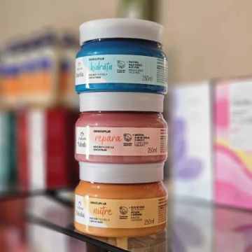 kit 3 mascara cronograma capilar natura hidrata, repara e nutre leve as 3 por R$75 À vista