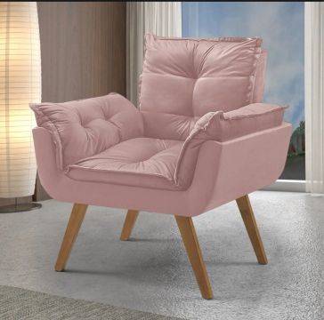 Poltrona Rosê Delicado - Conforto e Estilo