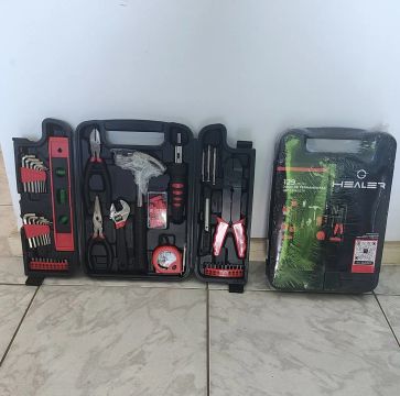  MALETA DE FERRAMENTAS COM 129 PEÇAS NOVA SÓ 75 REAIS CADA MALETA 